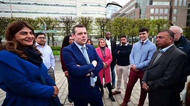 Douglas Ross with Scottish Conservative candidates in Glasgow