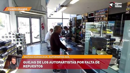 Quejas de los autopartistas por falta de repuestos
