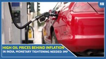 High oil prices behind inflation in India, Monetary Tightening Needed: IMF