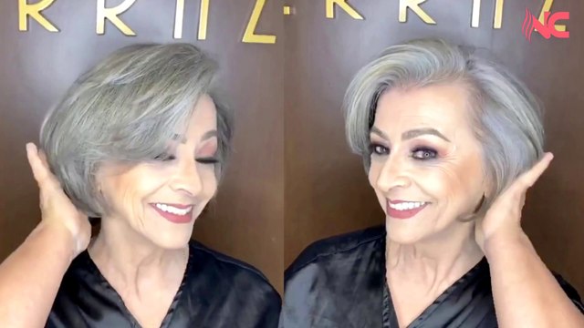 Rinnovare i capelli della modella con bellissimi capelli corti