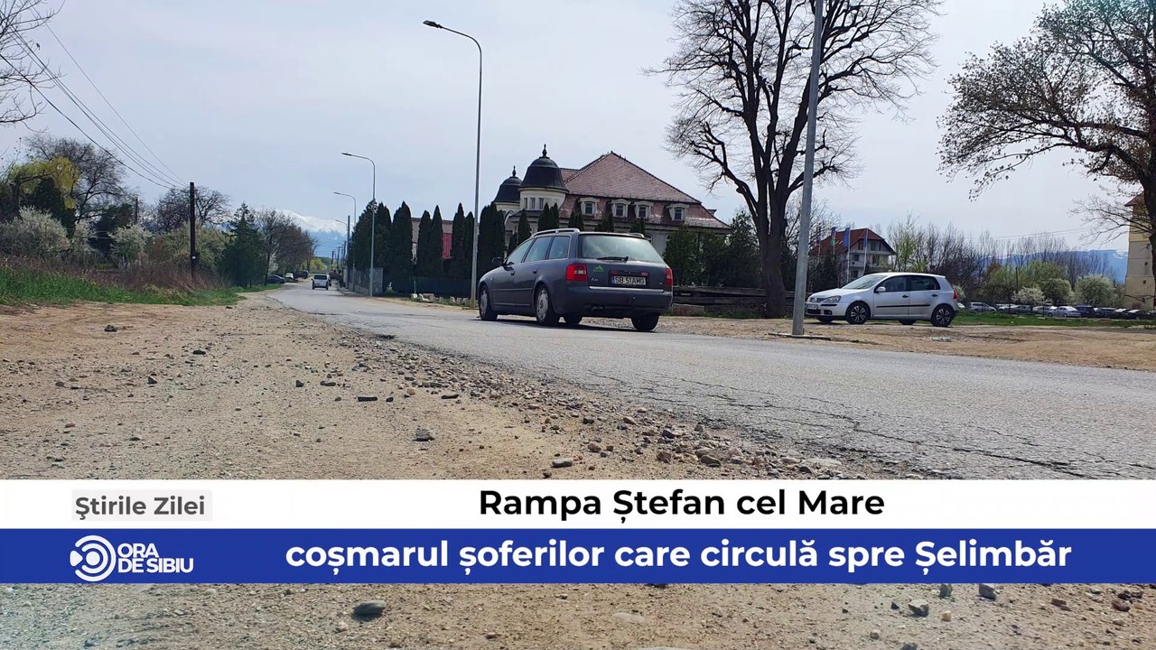 Știrile zilei la Sibiu - Rampa Ștefan cel Mare, coșmarul șoferilor care circulă spre Șelimbăr, Șoferul care aproape a lovit o fetiță pe trecere în Cisnădie a rămas fără permis şi Încep lucrările de modernizare a podului peste Cibin pe Șoseaua Alba Iulia