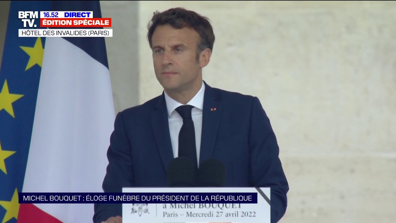 Emmanuel Macron sur le théâtre: "De cet art, Michel Bouquet en était devenu un maître"