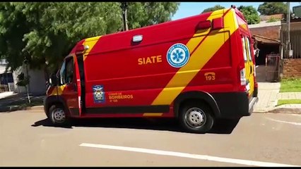 Mulher de 83 anos é socorrida pelo Corpo de Bombeiros no Santa Felicidade