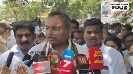 "மீண்டு வா காங்கிரஸ்" பூஸ்ட் கொடுத்த கார்த்தி சிதம்பரம்!
