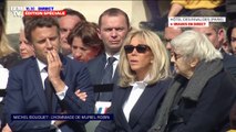 Muriel Robin submergée par l'émotion en plein discours lors de l'hommage national rendu à Michel Bouquet aux Invalides à Paris