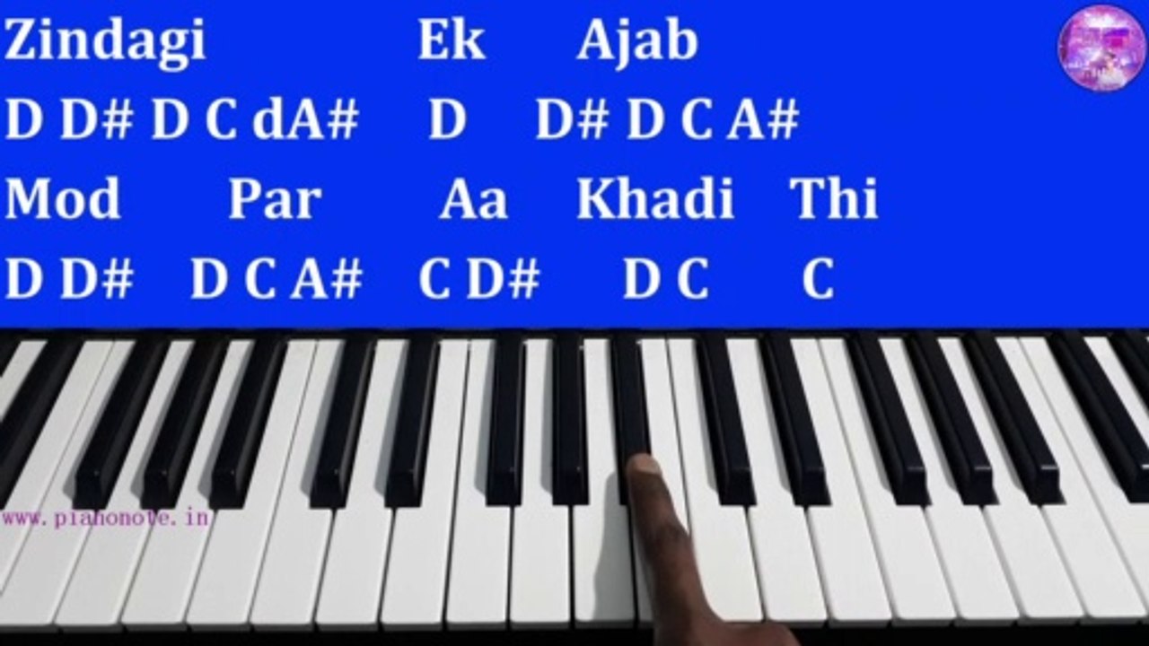 Zindagi Ek Ajab Mod Pe Aa Khadi Thi Piano Tutorial with Notes | Julius Murmu Keyboard | Aur Tum Aaye