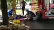 Motociclista fica ferida após se envolver em acidente na Rua Minas Gerais