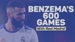 Benzema reaches 600 games for Real