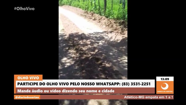 Após denúncia na TV Diário do Sertão, prefeitura de Cajazeiras inicia trabalho de recuperação de estrada na zona rural