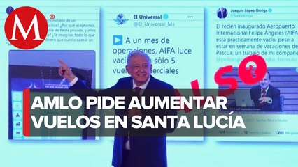 AMLO pide a Aeroméxico, Volaris y Viva Aerobus aumentar vuelos en el AIFA