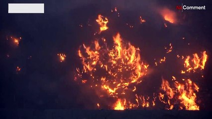 Hitzewelle in Neu-Delhi: Mülldeponie gerät in Brand