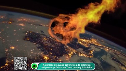 Asteroide de quase 800 metros de diâmetro vai passar próximo da Terra nesta quinta-feira
