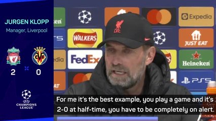 Klopp insists still work for Liverpool to do in Villarreal tie