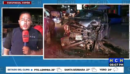 ¡Falta de Precaución! Varios heridos en brutal encontronazo entre pick-ups en Cucuyagua, Copán