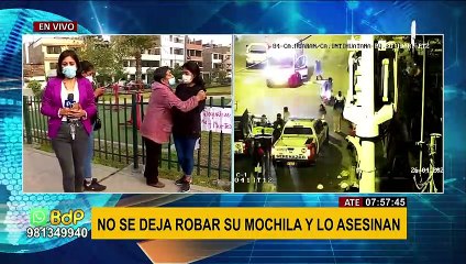 Liberan a principal sospechoso de asesinato a joven que se resistió a robo de su mochila en Ate