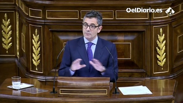 Félix Bolaños: Les pido que representen a las personas que les han votado. Voten como si fuesen las personas se sentasen en ese escaño