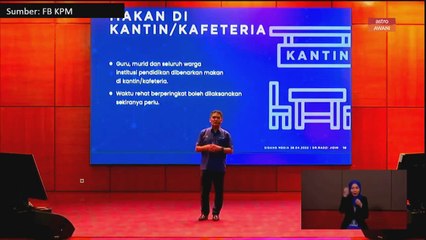 Murid, guru boleh makan di kantin semasa waktu rehat