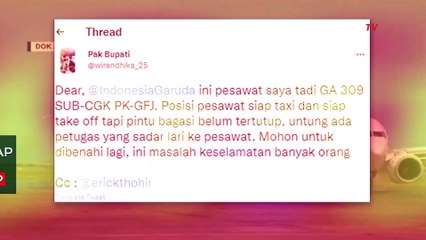 Garuda Buka Suara soal Viral Pintu Kargo Pesawat Belum Tertutup Saat Siap Lepas Landas