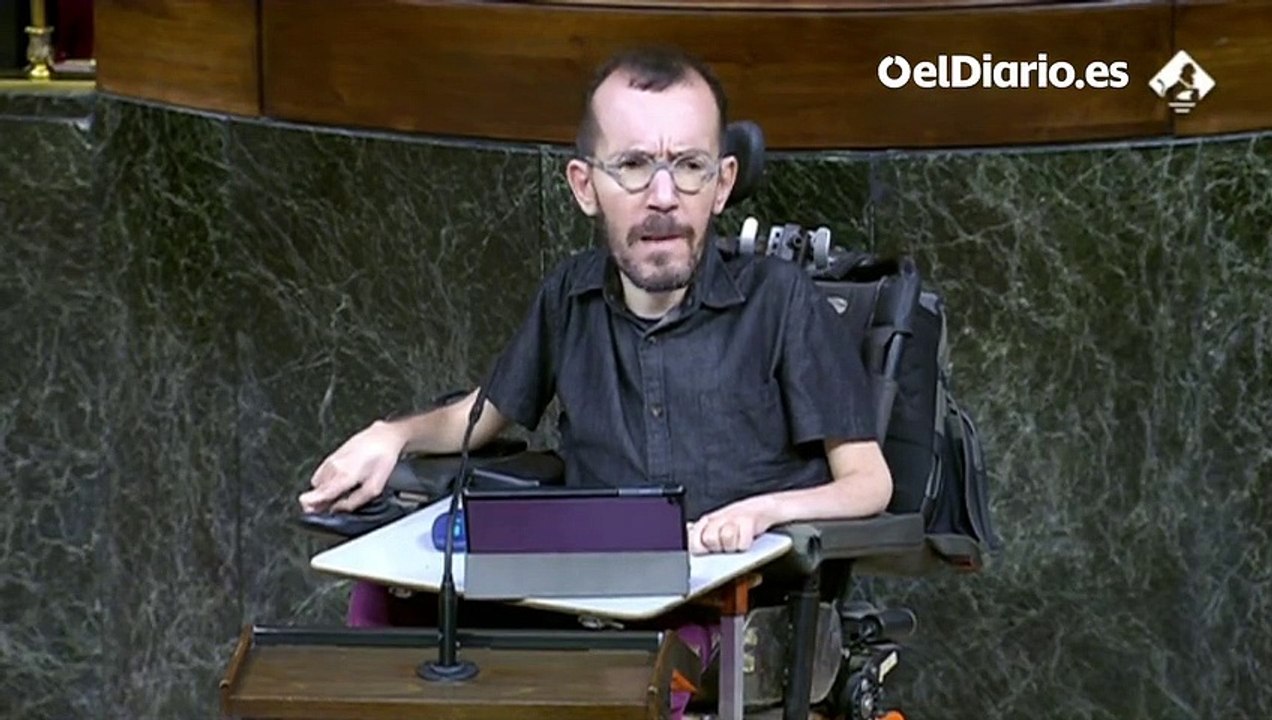 Pablo Echenique: "El escándalo de Pegasus es una vergüenza democrática. Sin embargo, hay parlamentarios que van a votar que sí al Decreto, por lo que quiero agradecérselo"