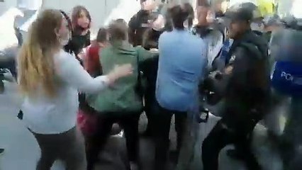 Danıştay'da kadınlara çok sert müdahale