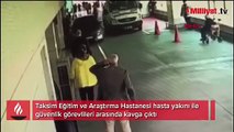 Taksim'de hastane girişinde park kavgası! 13 kişi karakolluk oldu
