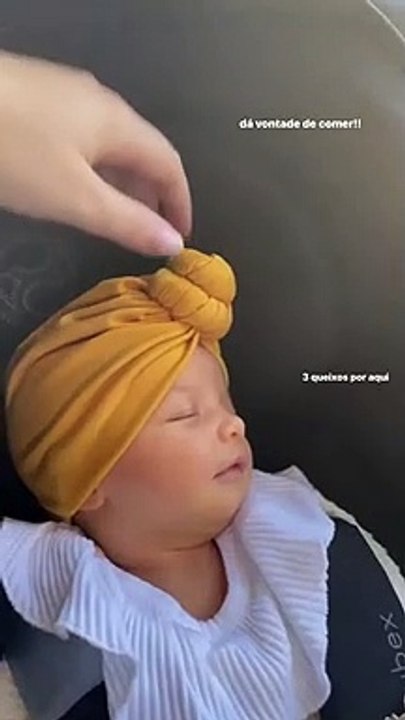 Dá vontade de comer…”, afirma Inês Gutierrez em relação à filha. em relação à filha.