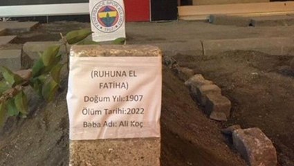 Pes dedirten görüntü! Şehrin göbeğinde Fenerbahçe mezarı