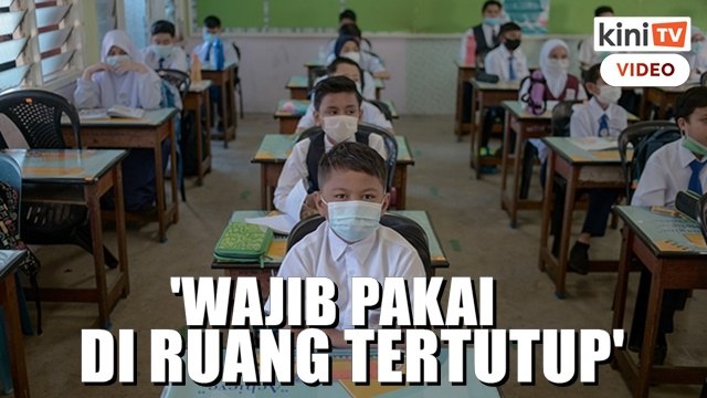 Pelitup muka wajib di kawasan tertutup sekolah tapi ada pengecualian