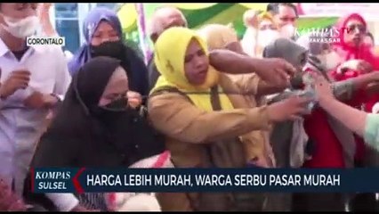 Harga Lebih Murah, Warga Serbu Pasar Murah