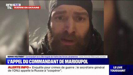 "J'ai appelé autant que je pouvais à ce qu'on nous applique la procédure d'extraction": Un commandant coincé dans l'usine Azovstal témoigne sur BFMTV