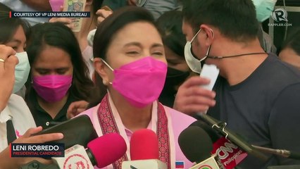 Robredo on Zubiri's removal from slate: My focus is on the campaign