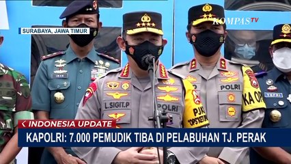 Kapolri Jenderal Listyo Tinjau Langsung Arus Mudik di Pelabuhan Tanjung Perak