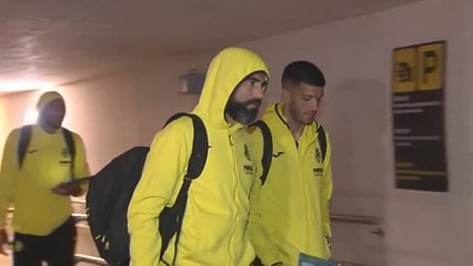 El Villarreal regresa a casa tras la derrota ante el Liverpool
