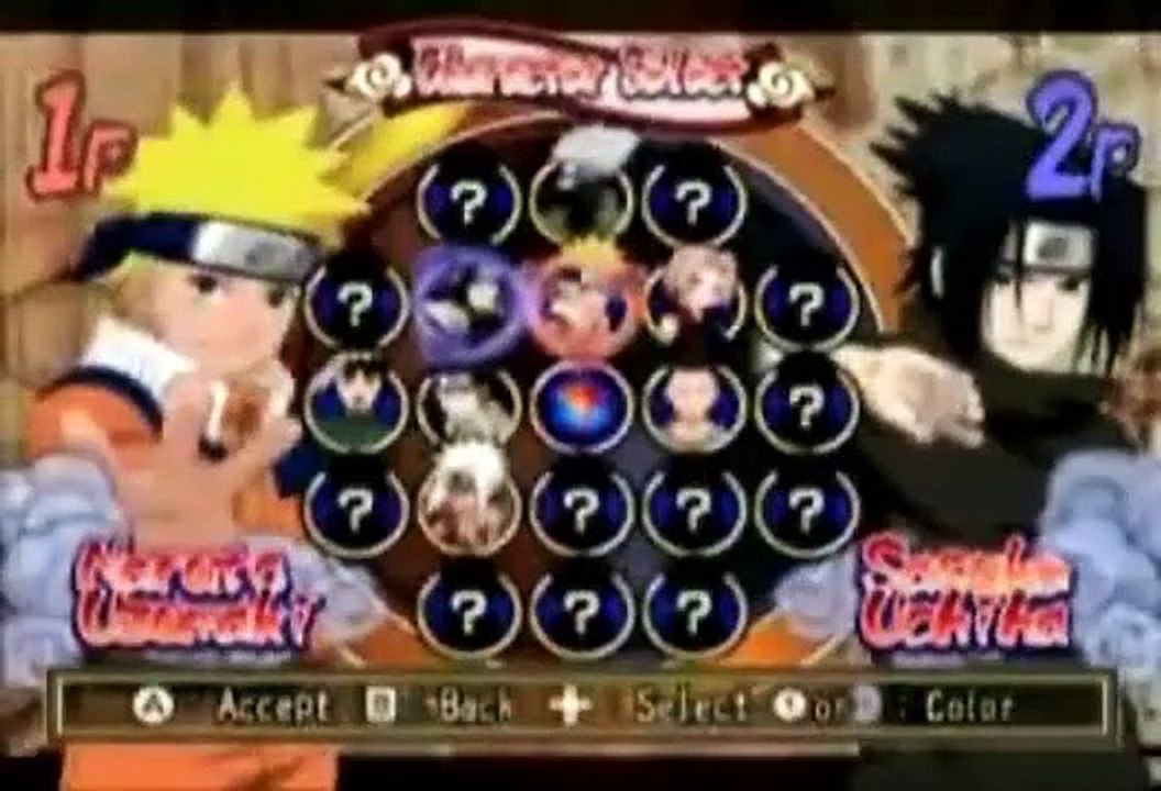 Naruto: Clash of Ninja Revolution Wii-mote Controls