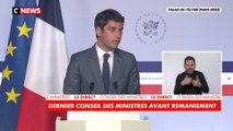 Gabriel Attal : «Le gouvernement est à sa tâche pour continuer à prendre les décisions nécessaires»