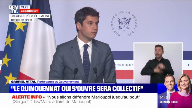 Gabriel Attal: Il ne s'agissait pas du dernier Conseil des ministres du premier quinquennat d'Emmanuel Macron
