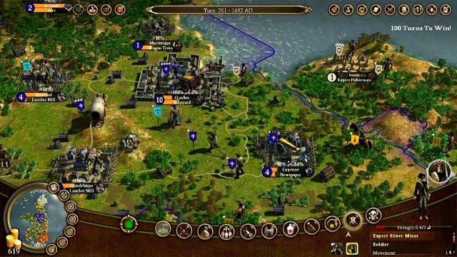 Sid Meier's Civilization IV: Colonization Walkthrough #1