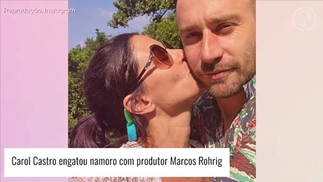Carol Castro engata namoro com produtor e expõe fotos do casal na web. Confira!