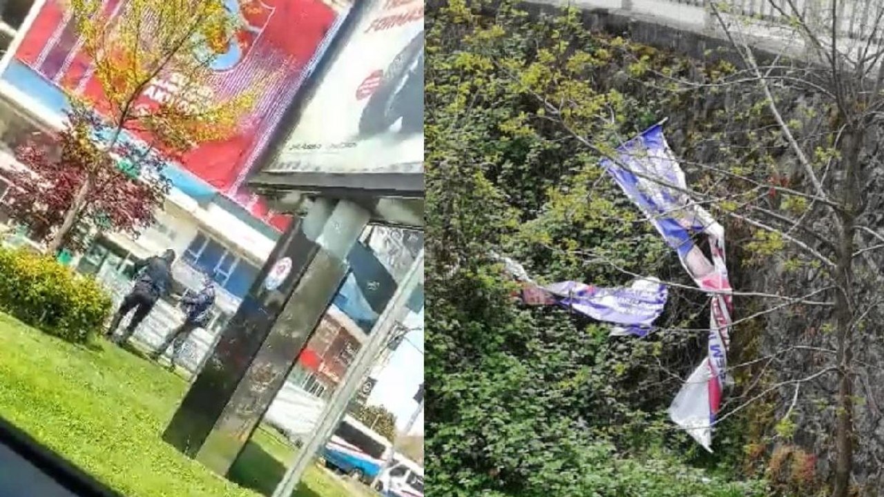 Rize'den sonra Trabzon'da da İmamoğlu afişleri toplandı