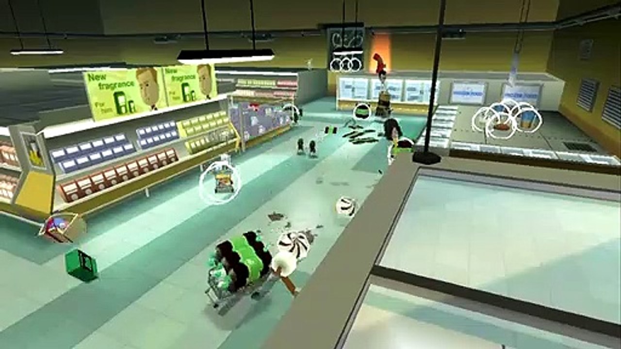 Rabbids Go Home gameplay - Dogs
