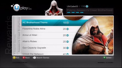 Assassin's Creed: Brotherhood Uplay Rewards