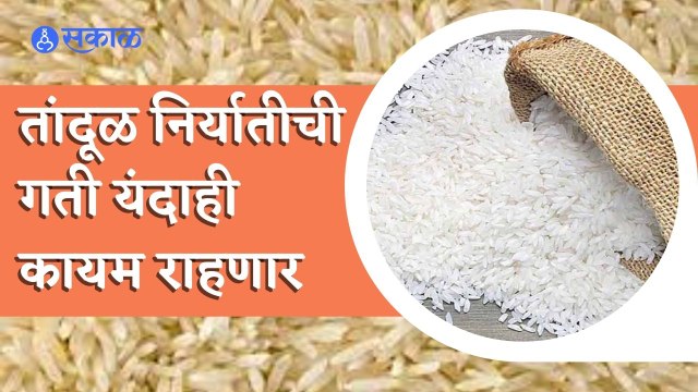 Rice Export | देशात अधिक तांदूळ उत्पादनामुळे निर्यात जास्त होण्याची शक्यता | Sakal