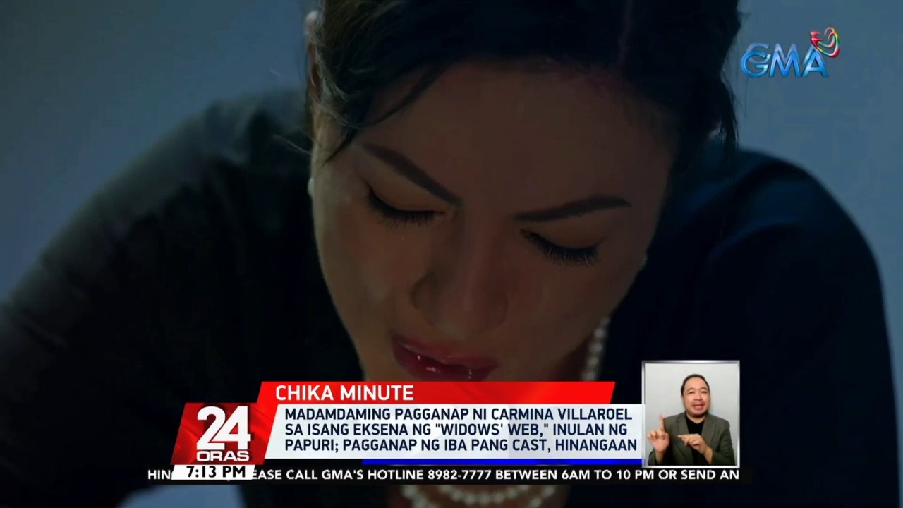 Madamdaming pagganap ni Carmina Villaroel sa isang eksena ng "Widows' Web," inulan ng papuri; pagganap ng iba pang cast, hinangaan | 24 Oras