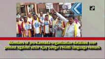 Members of pro-Kannada organisation detained over protest against Ajay Devgn’s Hindi remark