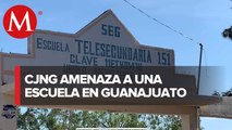Escuela en Guanajuato cierra actividades por amenazas