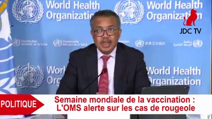 L'OMS alerte sur les cas de rougeole