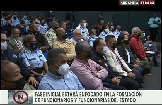 Arranca Plan de Formación dirigido a los funcionarios policiales del estado Miranda