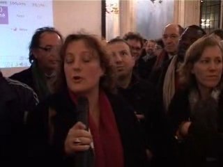 F.Calandra s'exprime à la mairie après les résultats