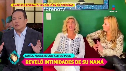 Sofía Castro pide a Cynthia Klitbo no opinar sobre la vida de Angélica Rivera