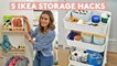 5 IKEA Hacks To Double Your Storage Space | Simply | Real Simple